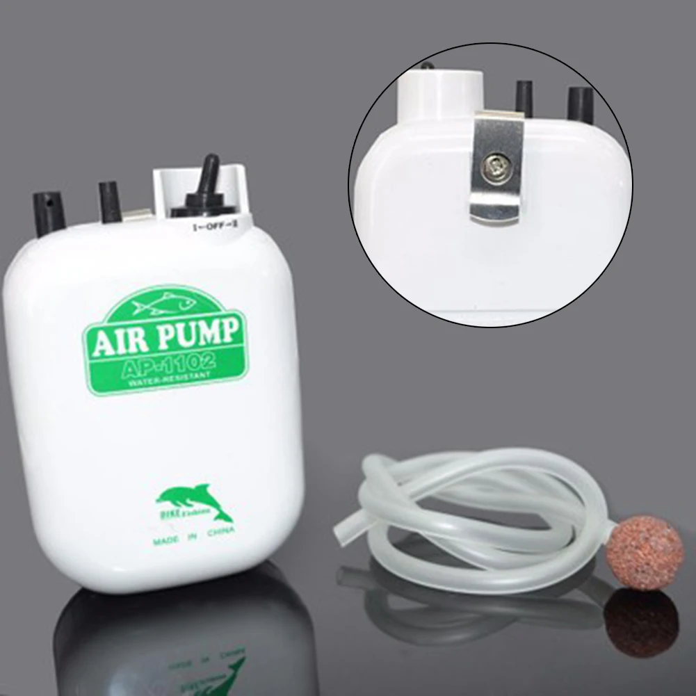 

Portable Air Pump Silent Waterproof Aeration Pump Aerator System Home Aquarium Electric Mini Pump