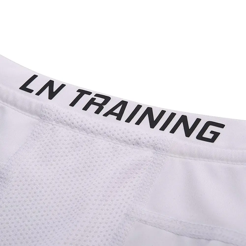 Li-Ning Мужская Базовая майка без рукавов 90% полиэстер 10% спандекс облегающий жилет li