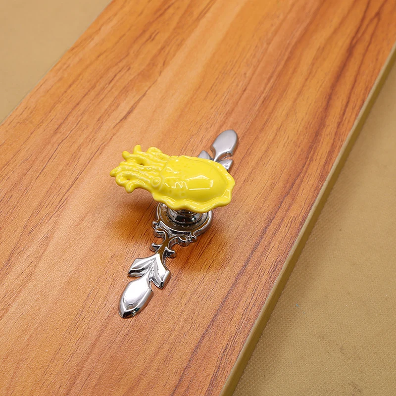 1 шт. новое поступление керамическая ручка с мультяшным животным для детской