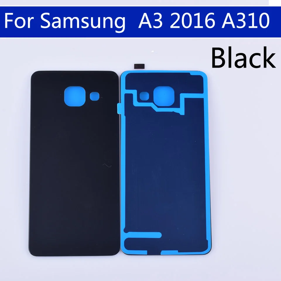 Задняя крышка для батареи A310 для Samsung Galaxy A3 2016 SM-A310F A310F SM-A310F/DS с 3D-стеклом на задней панели.