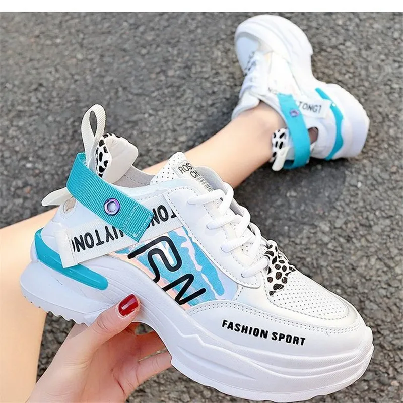 Женская повседневная обувь удобные кроссовки на платформе женские chaussure femme