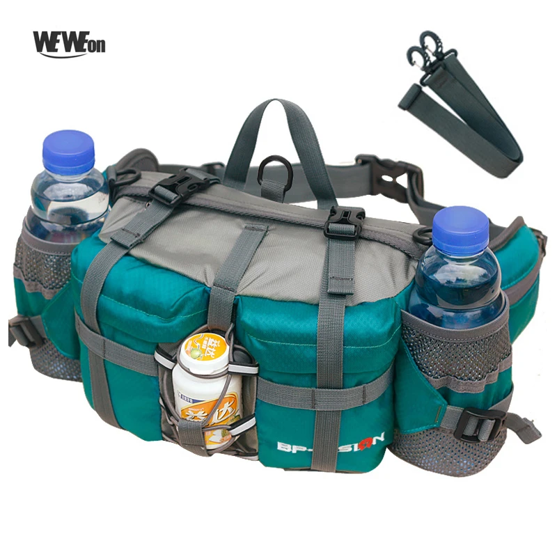 

Professional 800D Outdoor Hiking Fanny Waist Packs Cycling Sport Bag Bicycle Multifunction For 6 Bottle Running Mountaineering