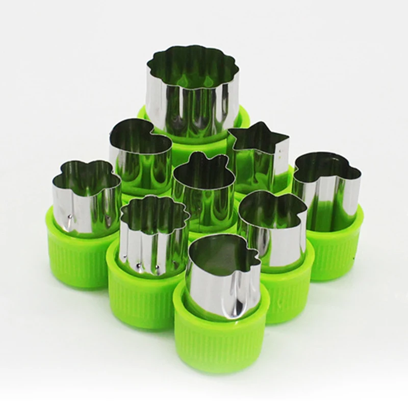 9 шт./компл. овощи прессформа для резки фруктов любовь сердце звезды Кролик Мышь в