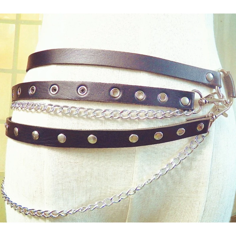Ladies Fashion Big Metal O-ring Belt High Quality Latest Round Buckle Jeans Wild The Women For |