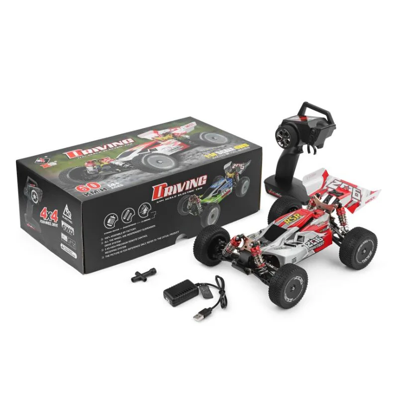 

Новый 4WD Радиоуправляемый автомобиль WLtoys 1/14 144001 RTR 2,4 GHz масштаб Дрифт гоночный карметаллический шасси шарикоподшипник вала гидравлический амортизатор