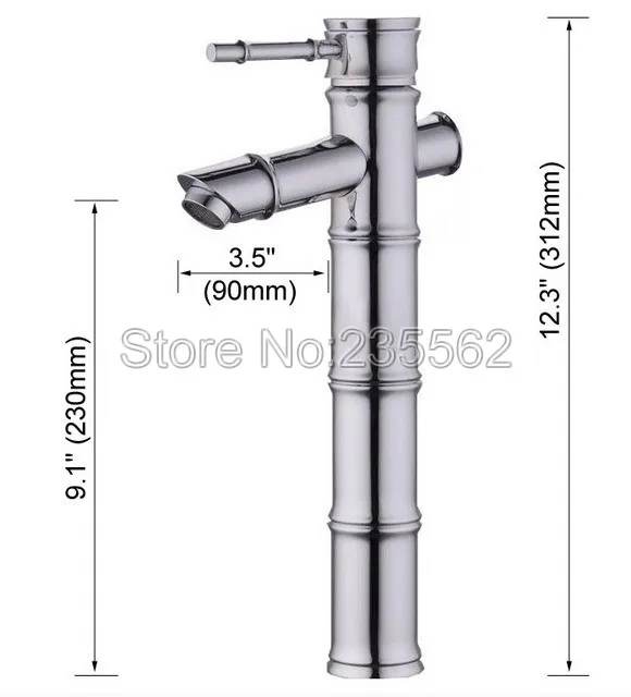 Полированный хромированный однорычажный смеситель с одним отверстием для