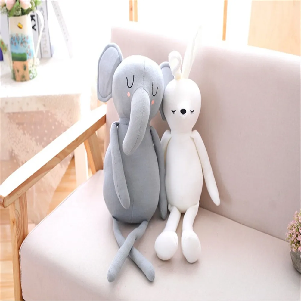 Милые подушки с кроликом в виде слона для маленькой девочки мягкие игрушки