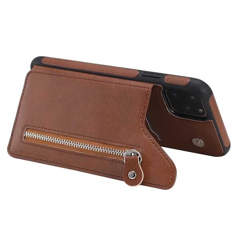 Противоударный защитный чехол из искусственной кожи на молнии для iphone 11 Pro Max