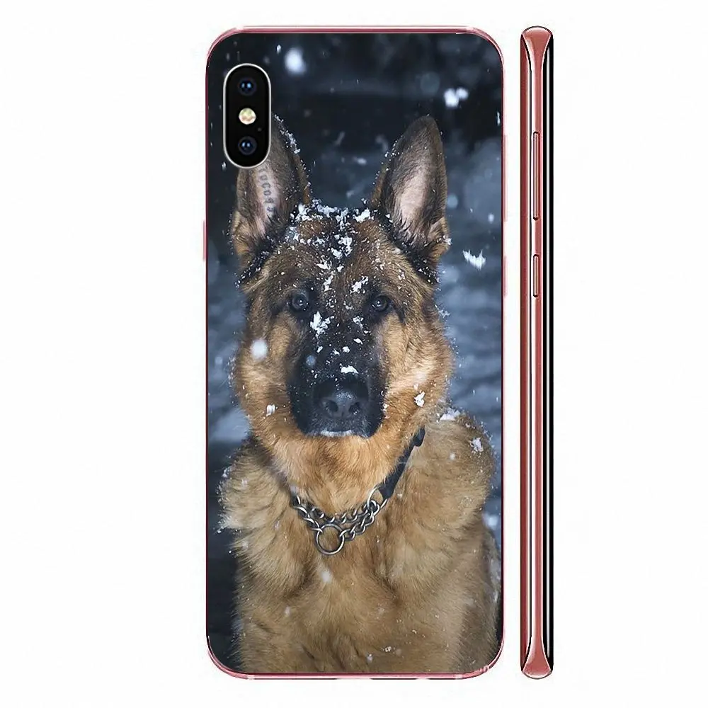 Для Huawei Honor 4C 5A 5C 5X 6 6A 6X 7 7A 7C 7X 8 8C 8S 9 10 10i 20 20i Lite Pro рисунок из ТПУ немецкая овчарка