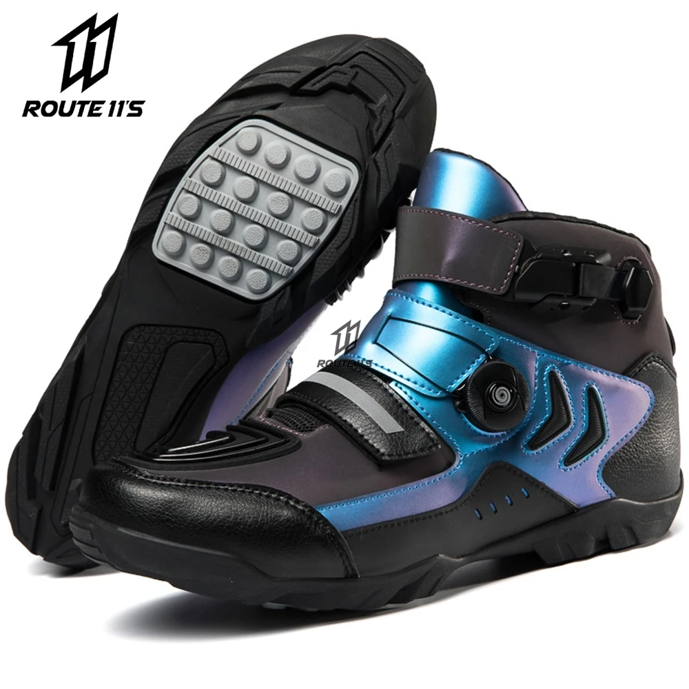 

Мотоциклетные ботинки для мужчин и женщин, дышащая защитная обувь для езды на мотоцикле