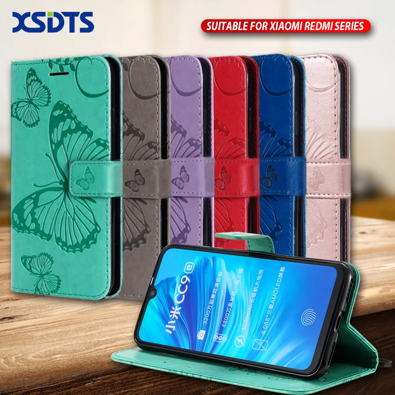 Чехол бумажник для Xiao mi 8 9 CC9 CC9E Note 10 Pro 9T SE 5X 6X A1 A2 A3 Lite Play F1 откидной кожаный чехол из