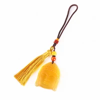 natural beeswax yellow large pendant jewelry pendant car hanging decoration