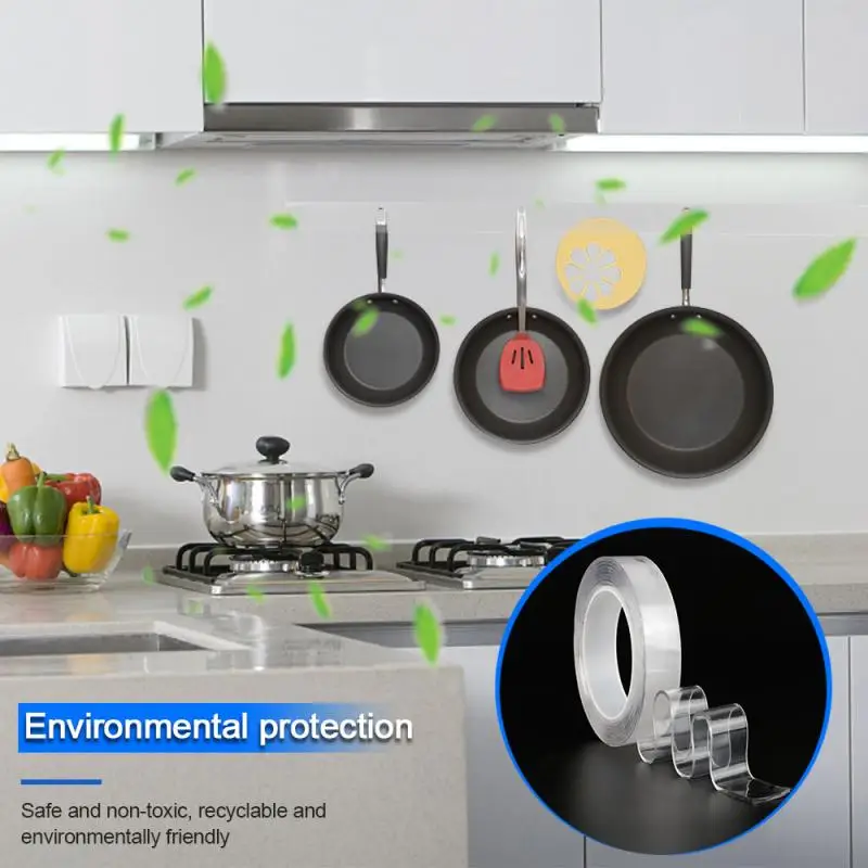 Водонепроницаемая Двухсторонняя клейкая лента для лица многоразовая Прозрачная