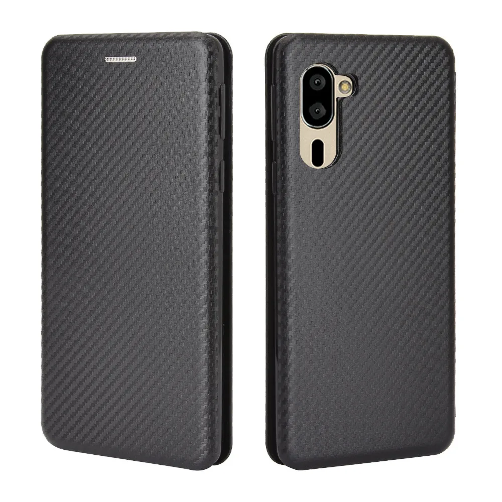 Модный флип-карбоновый противоударный кошелек магнитный кожаный чехол простой