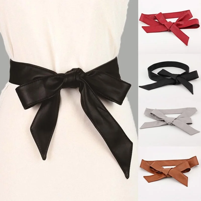 

Fashion PU Leather Belts for Women Soft Dress Belts Wide Corset Strap Female Belt