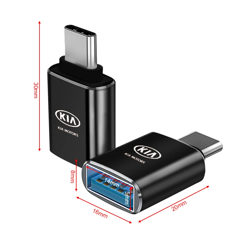 Адаптер для телефона с USB 3 0 на Type C Xiaomi Huawei IPhone Mini OTG Kia RIO X-LINE K2 4 круиз-контроль