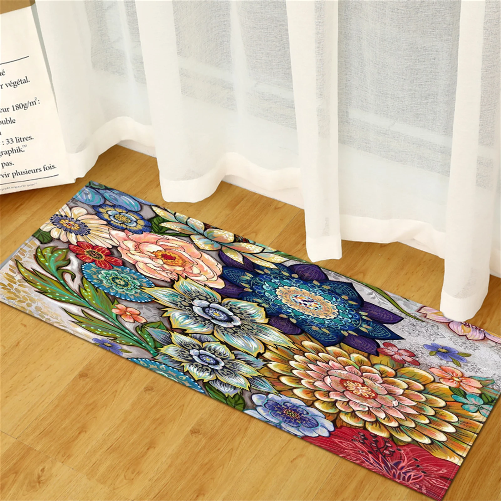 

Kitchen Mat Cheaper Anti-slip Modern Area Rugs Living Room Balcony Bathroom Printed Carpet Doormat Hallway Geometric Bath Mat