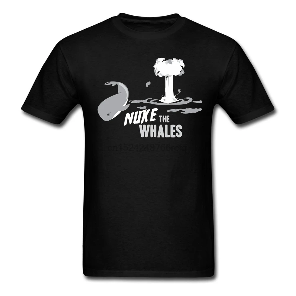 DAZHIBAE Потрясающие мужские футболки с надписью Nuke The Whales Creation on из хлопка