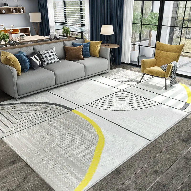 Скандинавский короткий ковер для гостиной толстый тканевый спальни современный