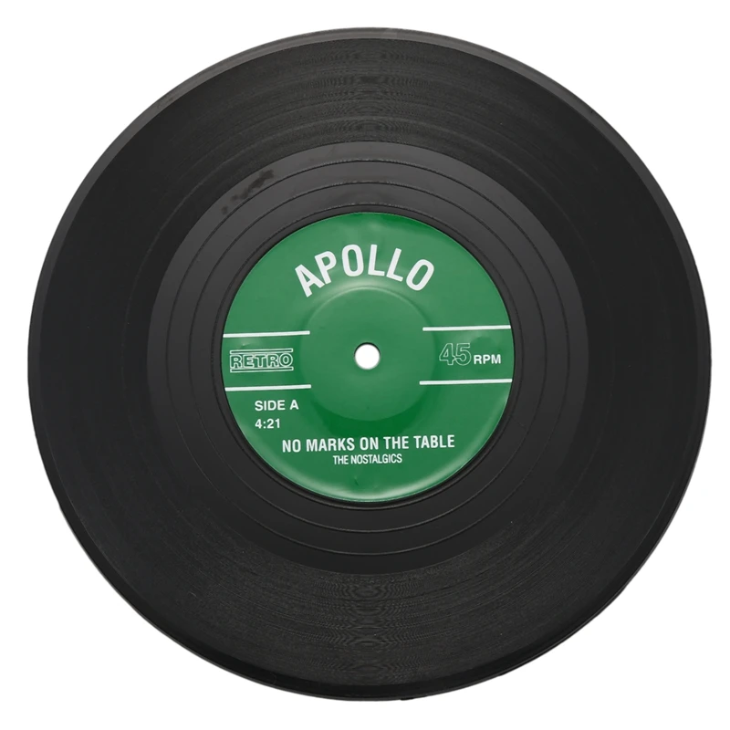 6 шт./компл. вращающиеся Ретро виниловые дисковые подставки для напитков|Коврики