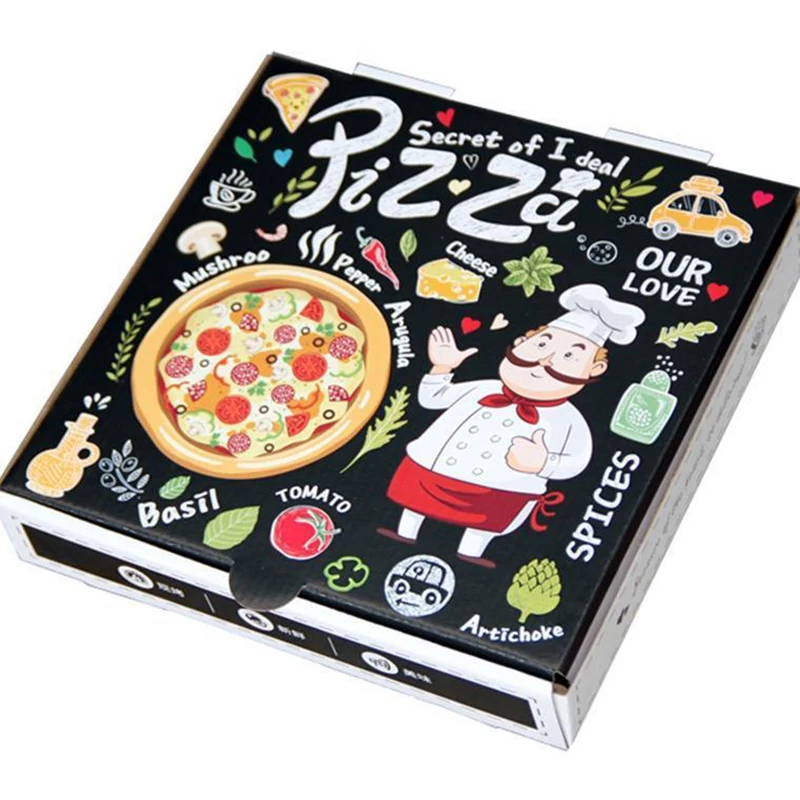 Оптовая продажа 35 см 9 дюймов коробка для пиццы упаковка картонная
