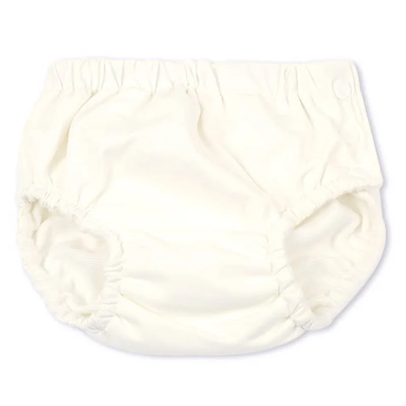 Baby Swim Nappy Diaper Cover Infant Swimwear Swimming Panties Toddler Pants Girls Pool Waterproof for Cloth Boys Nappies Kids - Цвет: Белый