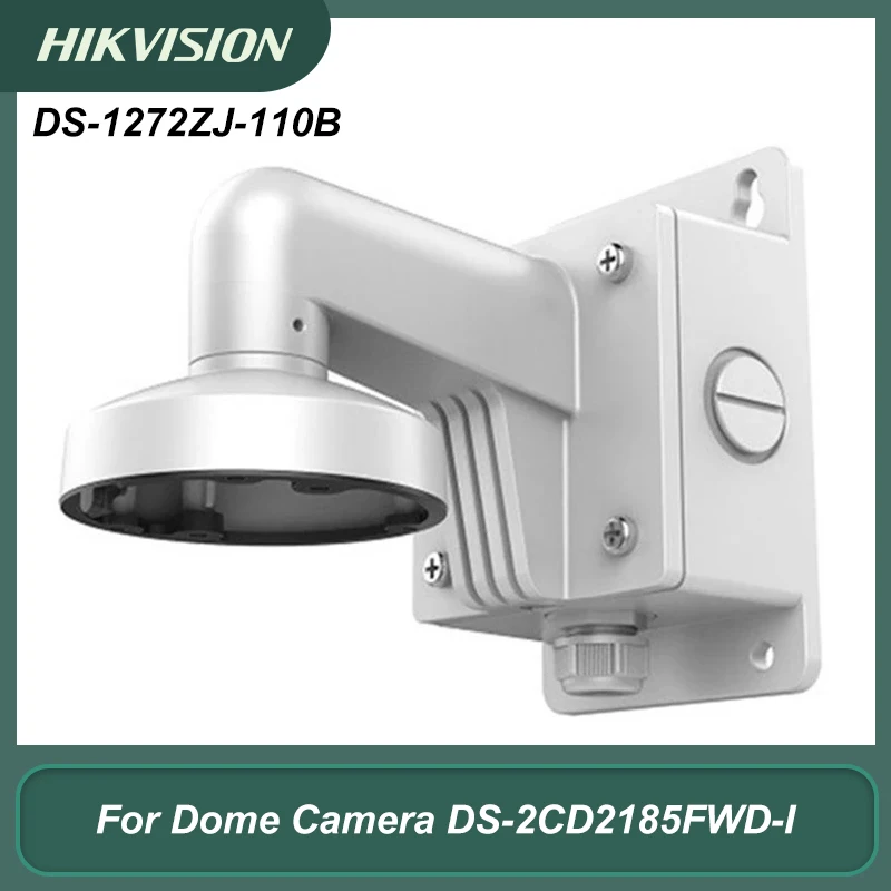 

Hikvison DS-1272ZJ-110B High Quality Aluminum Alloy Wall Mount Bracket with Junction Box for Dome Camera DS-2CD2185FWD-I