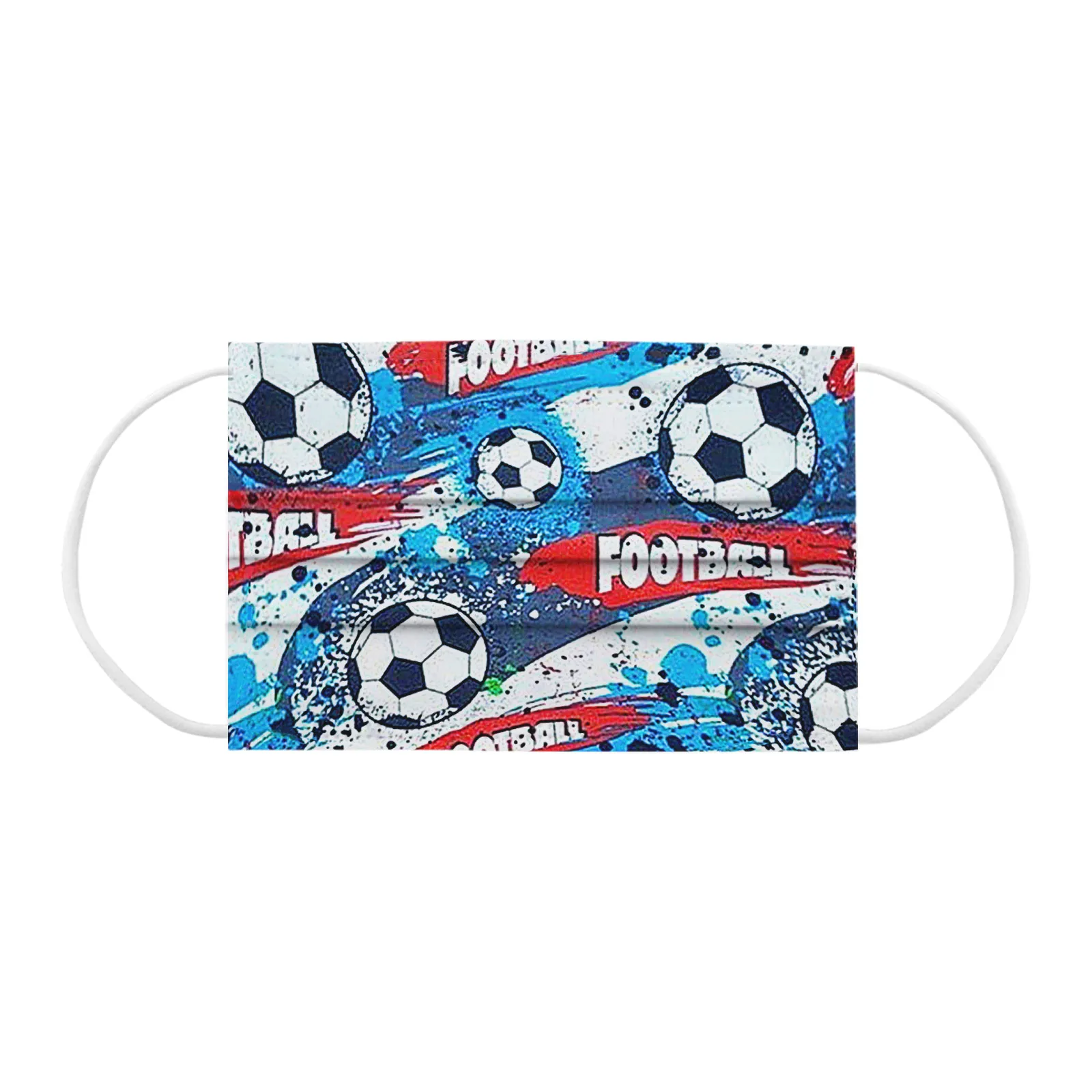 Fast Delivery Children's Disposable Masks Child Football Print Face Mask Masque Enfant Jetable Kids Soccer | Красота и здоровье