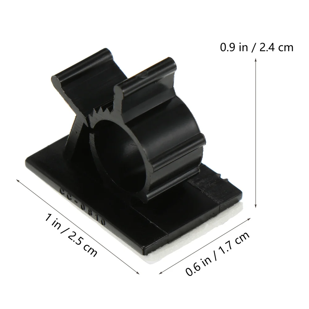 

1 Set 100Pcs Desk Cord Organizers Adhesive Cable Holders Wire Managements