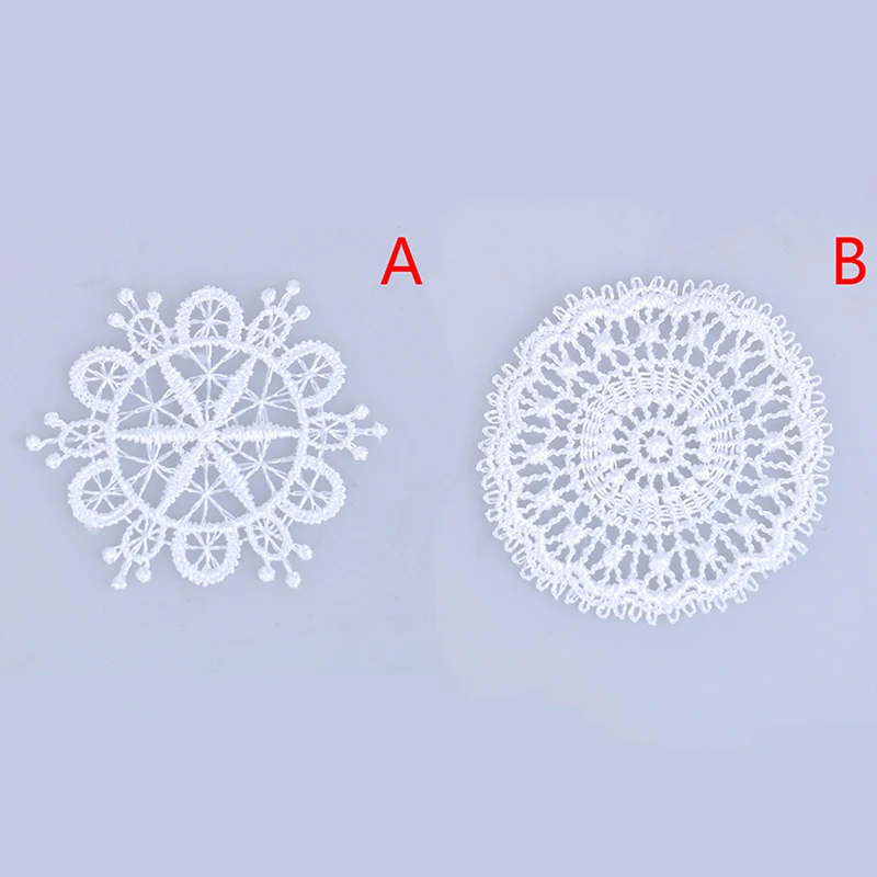 Новинка в масштабе 1:12 миниатюрные украшения мебели белый вязаный стол подставка