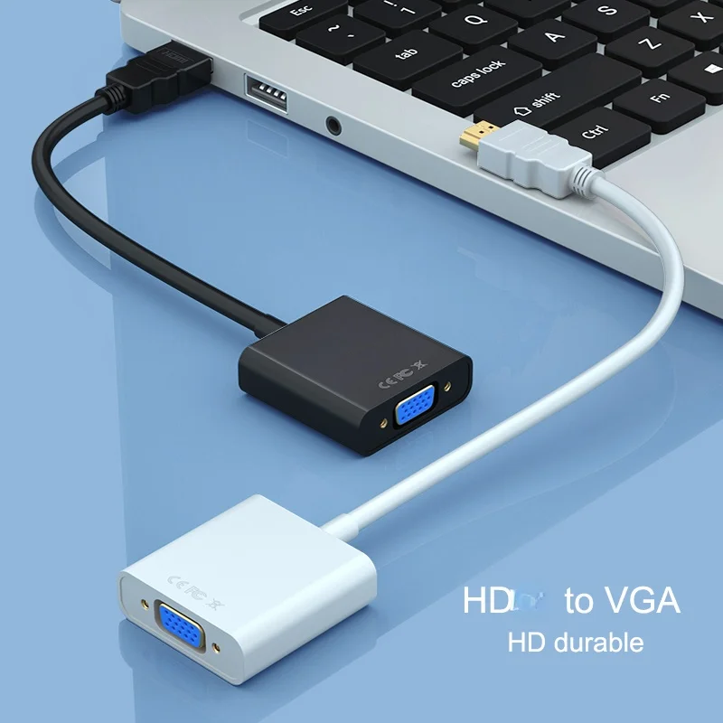 BKSCY HDMI-Compatible to VGA Adapter Male To Famale Converter 1080P Digital Analog Video Audio For PS4 TV PC Laptop | Электроника