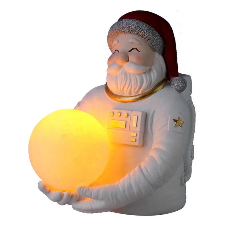 

Creative Resin Crafts Christmas Astronaut Astronaut Decorations Present-day Night Light Decorations Children's Day Gifts
