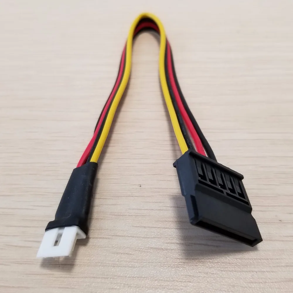 

10pcs/lot 4Pin FDD Floppy Male to 15Pin SATA Female Adapter Converter Hard Drive Power Cable 20cm