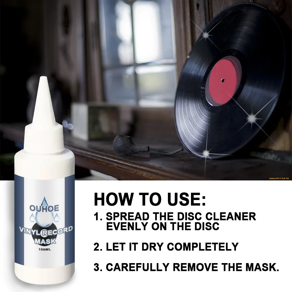 

Vinyl Record Track Cleaner Professionally Remove Dirt and Track Cleaner Groove Deep Cleaner Degreasing and Decontamination