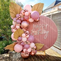 rose gold chrome ballons 82pc birthday balloons set retro dust pink arch garland kit party decorations wedding baby shower globo