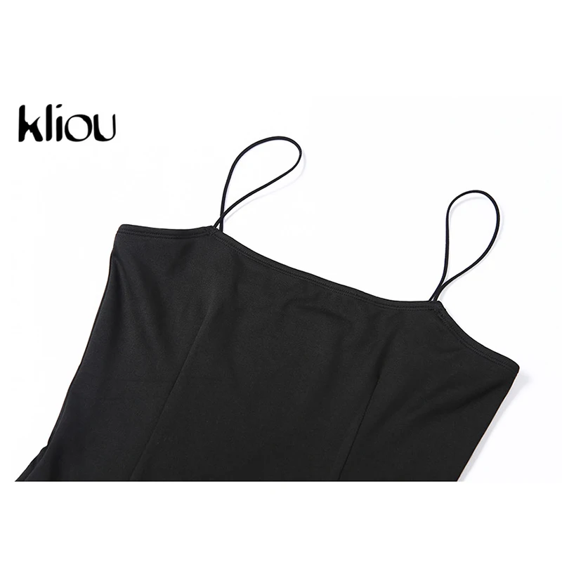 

2021 Summer Women's Slim Spaghetti Strap Mini Dress Split Strap Dress Sexy Halter Evening Dress Party Dress Women's Long Skirt