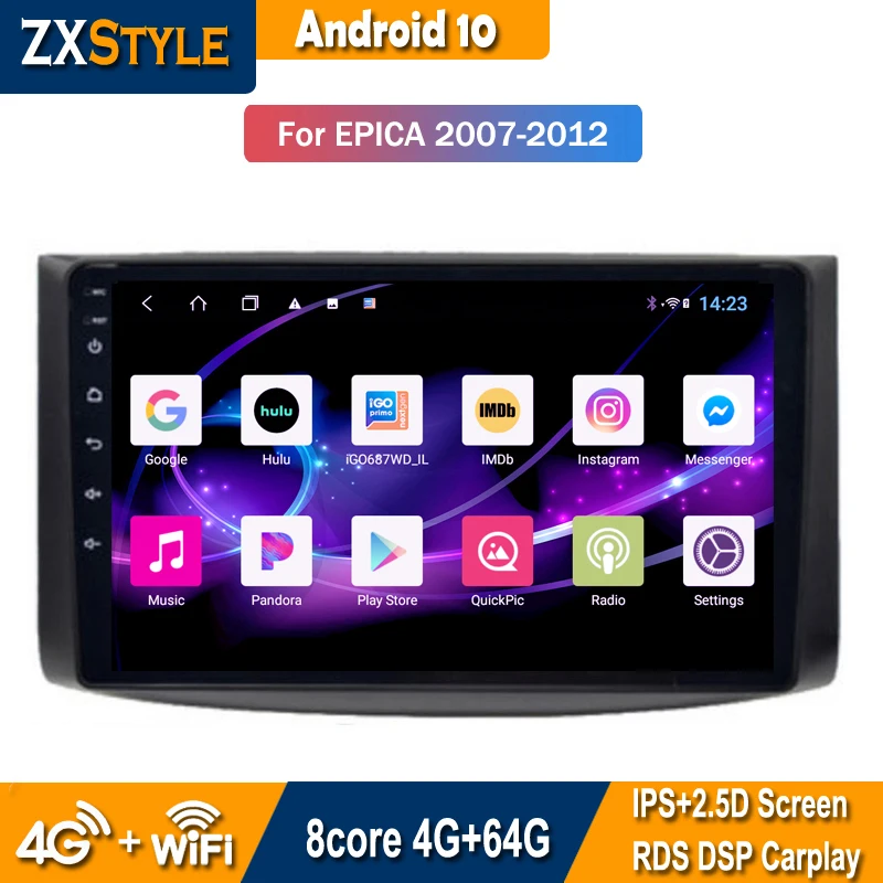 

Автомобильная Видеосистема, умная система Android 10 для CHEVROLET 2007-2012, мультимедийный проигрыватель 2din с навигационной системой EPICA и DVD-плеером