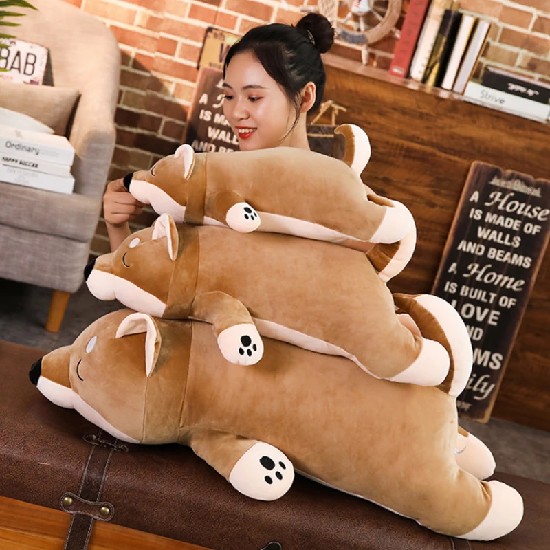 

60CM Cute Shiba Inu Dog Children's Plush Toy Sleeping Pad Pillow Sofa Home Car Decoration Plush Toy Birthday Gift
