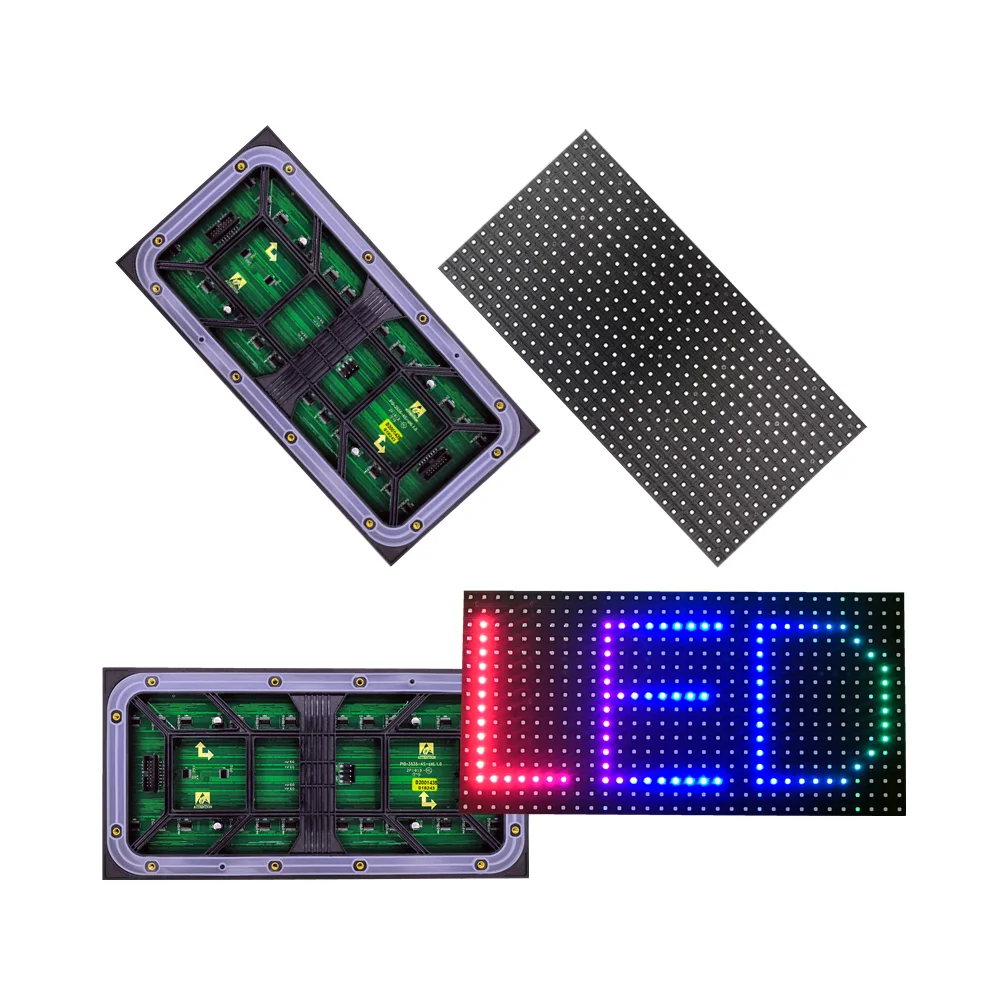 Светодиодный экран наружный модуль P10 полноцветный RGB 3 в 1 SMD3535 1/фотография 320x160 мм