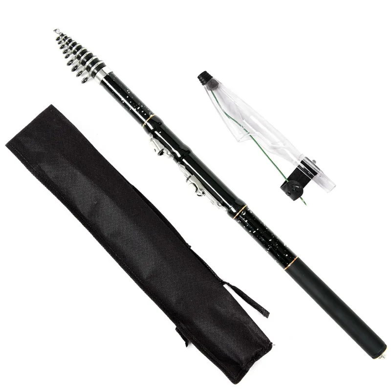 Сверхпрочная телескопическая удочка из углеродного волокна портативная