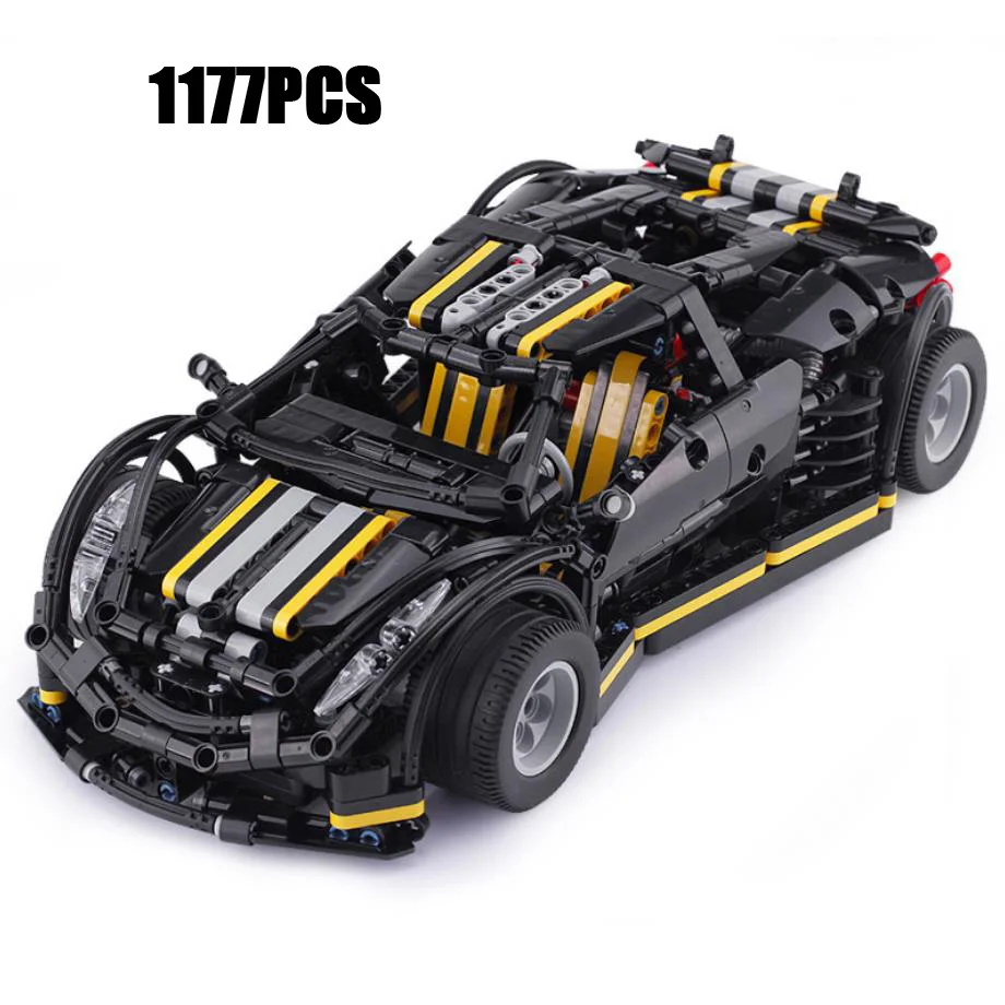 Технический конструктор Chevrolet Dodge Charger Bugatti chiron moc F1 гоночный спортивный