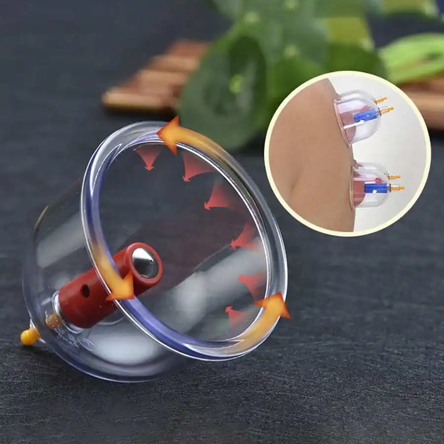 Набор китайских вакуумных банок комплект из 24 с присосками для массажа против