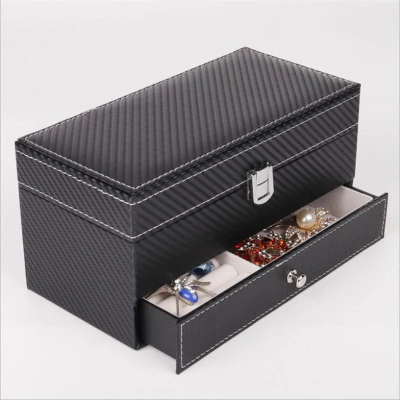 

Jewelry Storage Box Ring Earrings Organizer Ear Studs Jewelery Display Stand Holder Rack Showcase Plate Fashion Watch Box