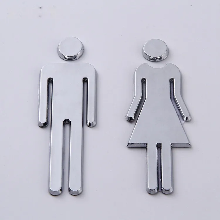 1 Набор/унитаз из нержавеющей стали унитаз вывески мужской и женский туалет