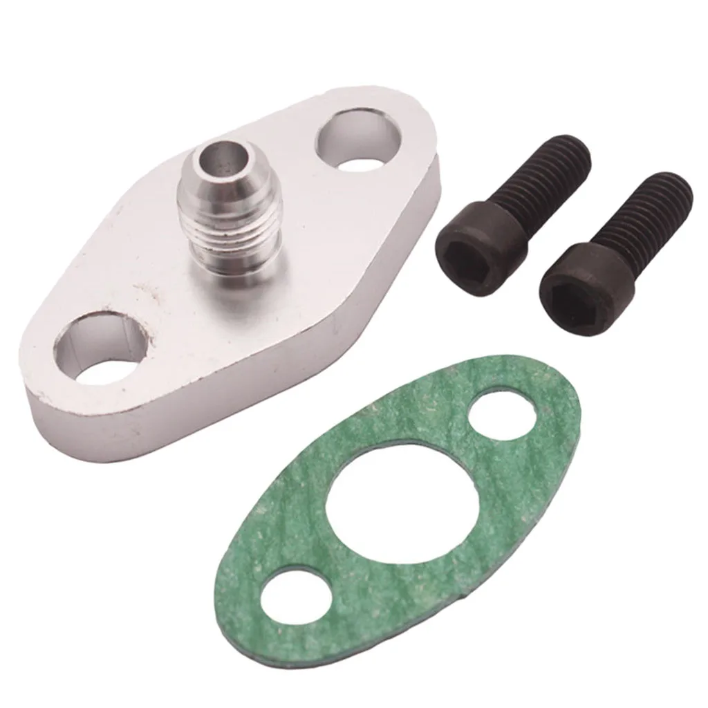 Заготовка сверхмощный 4AN алюминиевый турбо масляный возвратный сливной фланец