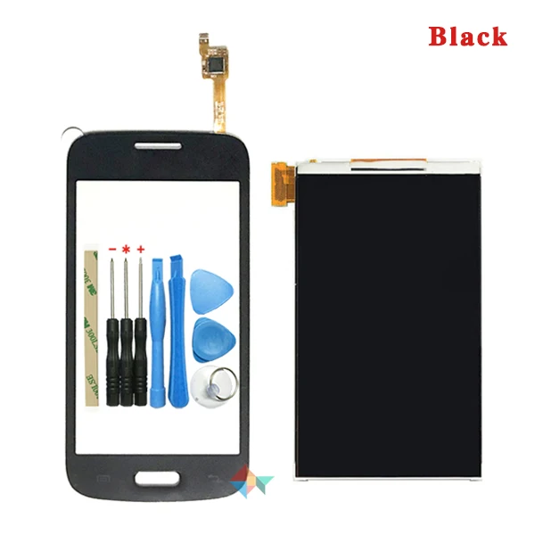 Высокое качество 4," для samsung Galaxy Star 2 Plus SM-G350E G350E ЖК-экран+ код отслеживания - Цвет: LCD and Touch Black