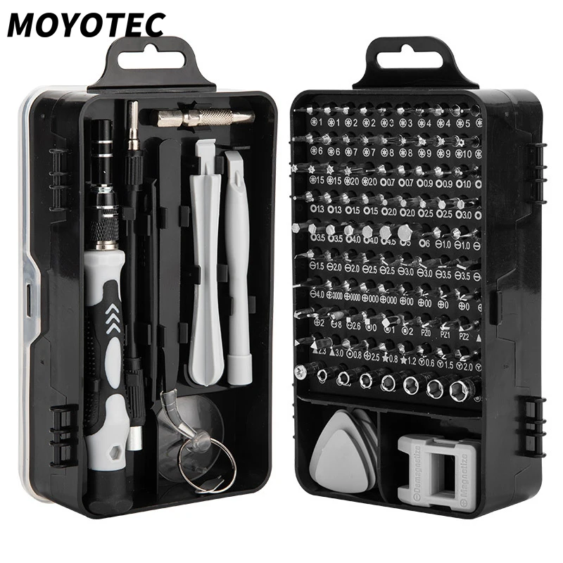 MOYOTEC 115 In 1 Screwdriver Set Multifunction Manual Repair Tool Box Precision Phone Computer Repair Device Hand Tools