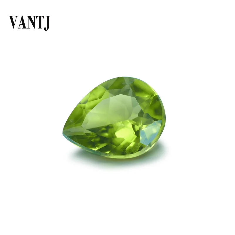 

Камень VANTJ, натуральный Перидот, грушевидная огранка, серебро, золото, женские Украшения, Случайная Доставка
