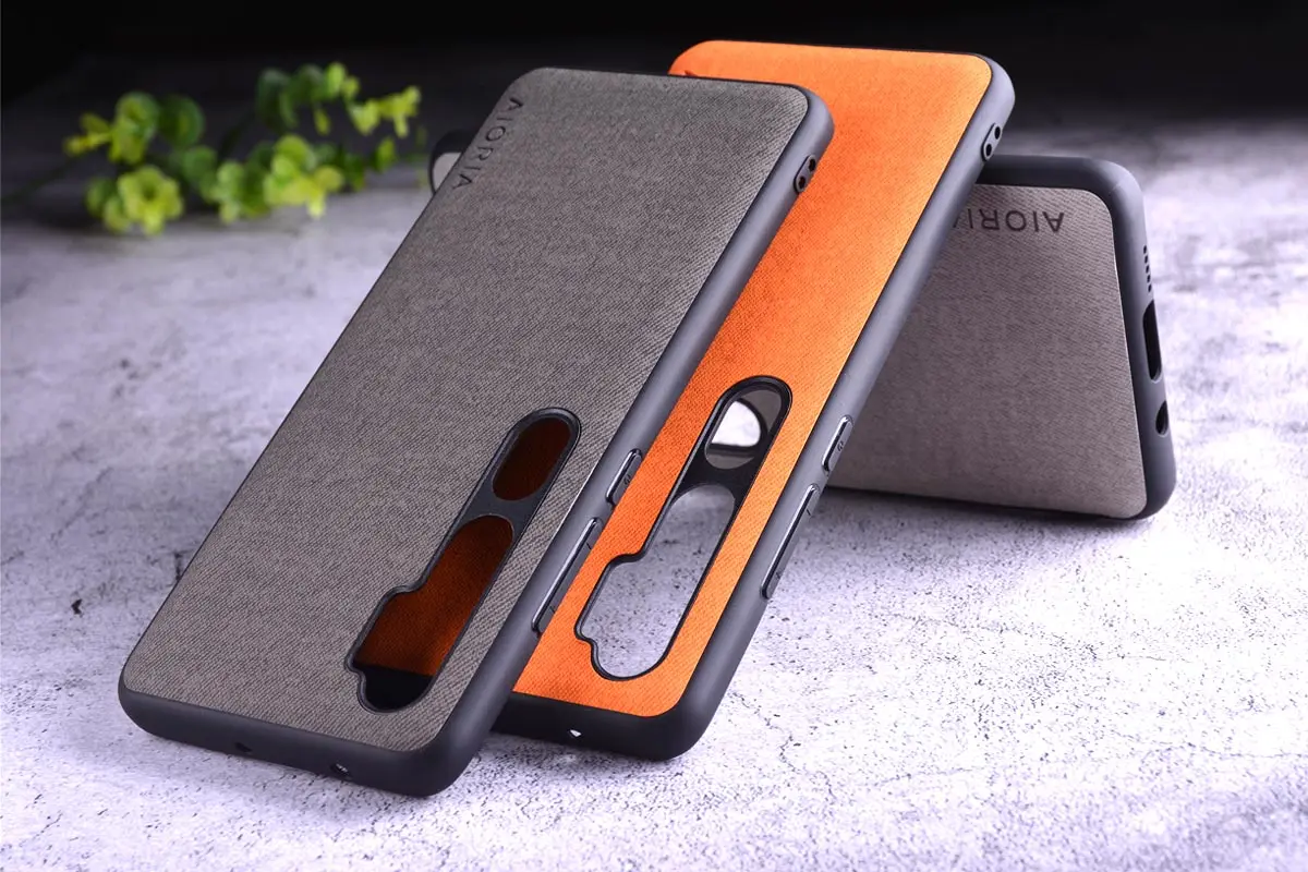 Текстильный чехол для Xiaomi mi note 10 pro, Жесткий ПК+ Мягкий ТПУ+ текстильный кожаный чехол, чехлы для mi note 10 pro