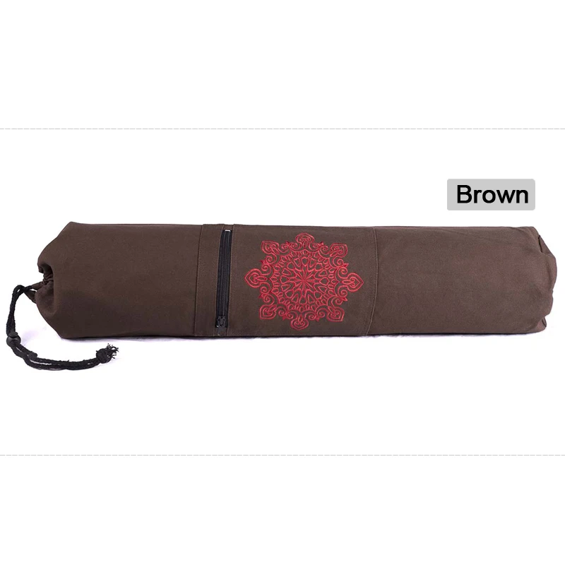 Холщовый практичный Коврик для йоги пилатеса 70 см x 16 переносной ремень сумка на